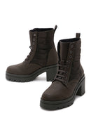 Women's Green Thick Heeled Boots | Derimod