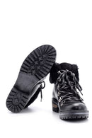 Women's Leather Feather Detailed Boots | Derimod