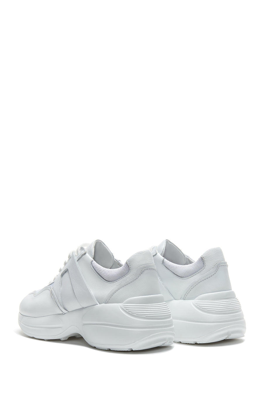 Women's Leather High Sole Sneaker