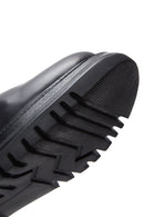 Women's Black Zippered Flat Casual Boots | Derimod