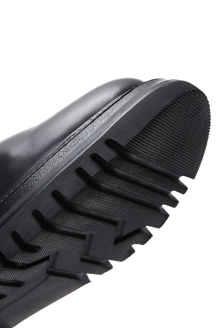 Women's Black Zippered Flat Casual Boots