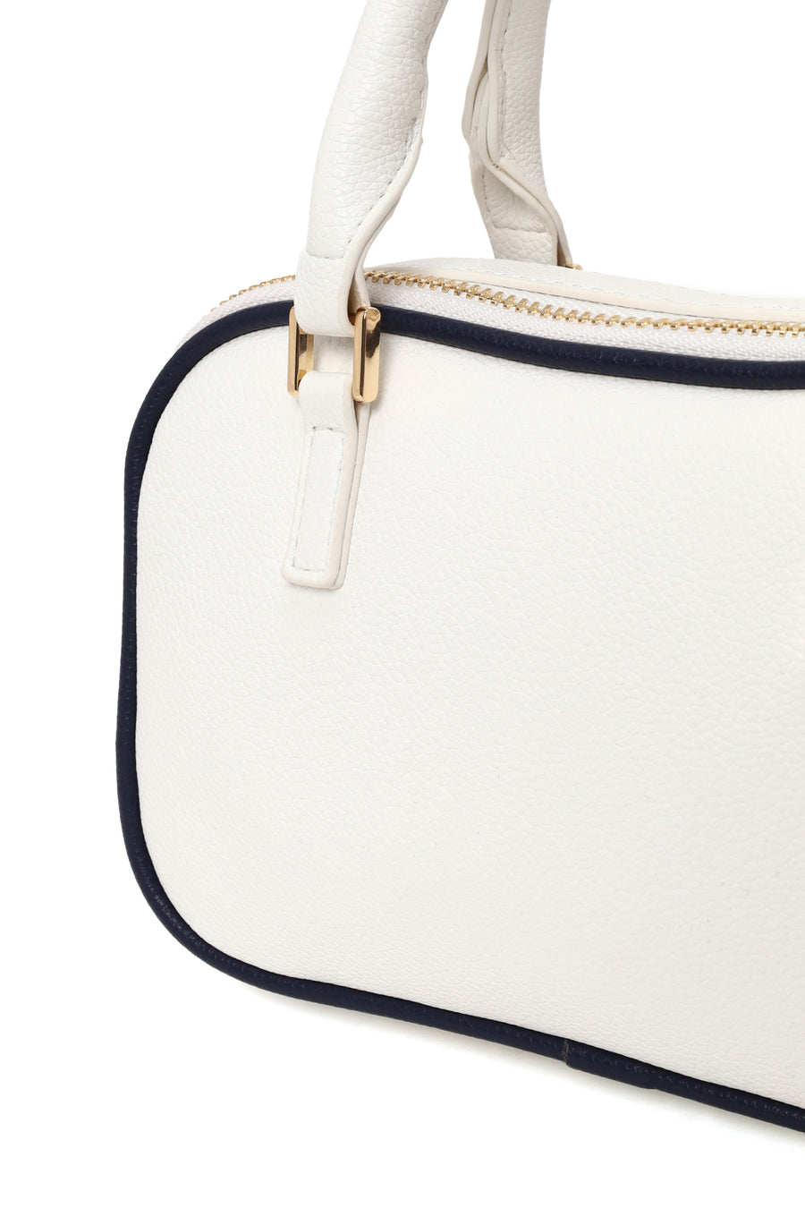 Woman White Long-Strap Shoulder Bag