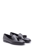 Women's Feather Detailed Leather Loafer | Derimod