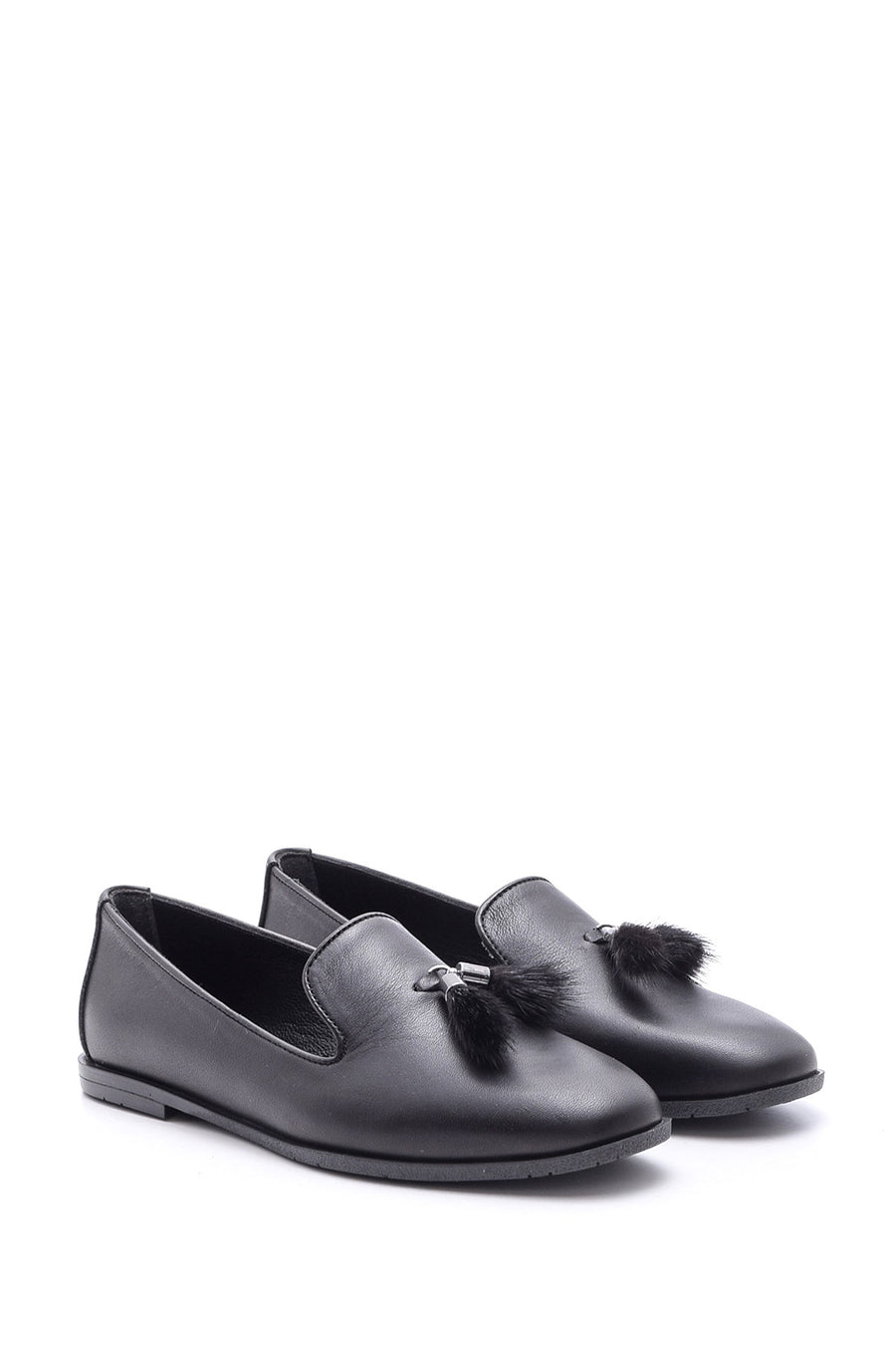 Women's Feather Detailed Leather Loafer