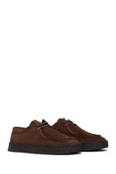 Men's Brown Leather Suede Casual Shoes | Derimod