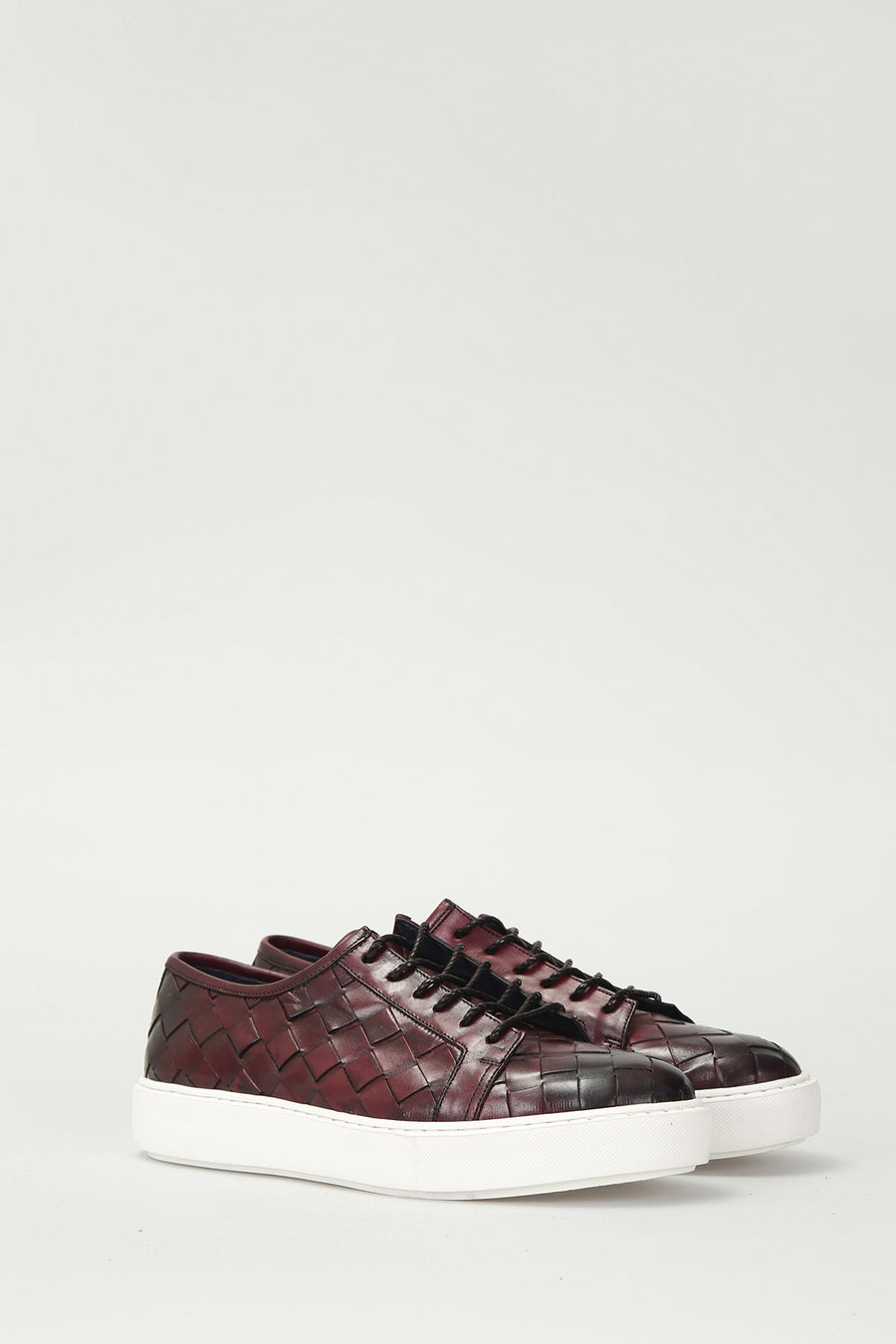 Örgülü Erkek Deri Sneaker