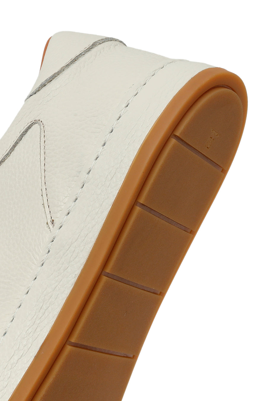 Erkek Beyaz Bağcıklı Deri Sneaker