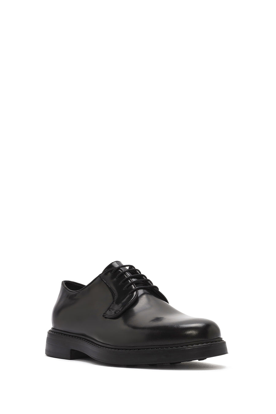 Men's Black Lace-up Leather Casual Shoes