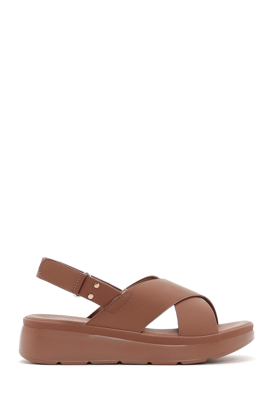 Kadın Taba Kalın Tabanlı Comfort Sandalet 23SFE4703FT | Derimod