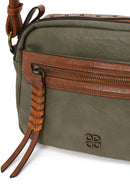 Woman Khaki Crossbody Bag with Long Strap | Derimod
