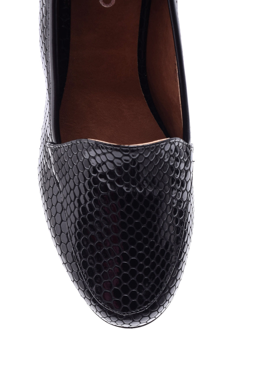 Women's Snakeskin Patterned Wedge Heeled Shoes