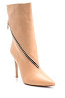 Women's Leather Heeled Boots | Derimod