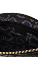 Woman Black Printed Clutch Bag with Long Chain Strap | Derimod