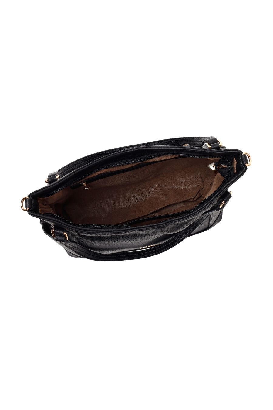 Woman Black Long-Strap Shoulder Bag