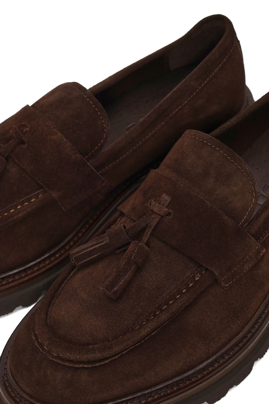Male Brown Tasselled Suede Loafer