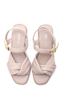 Women's Mink Leather Comfort Sandals | Derimod