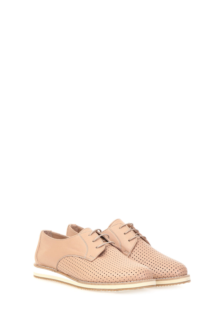 Beige Women's Leather Shoes