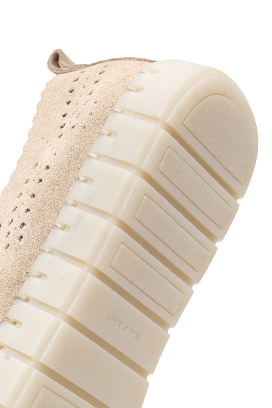 Woman Beige Lace-up Suede Comfort Shoes