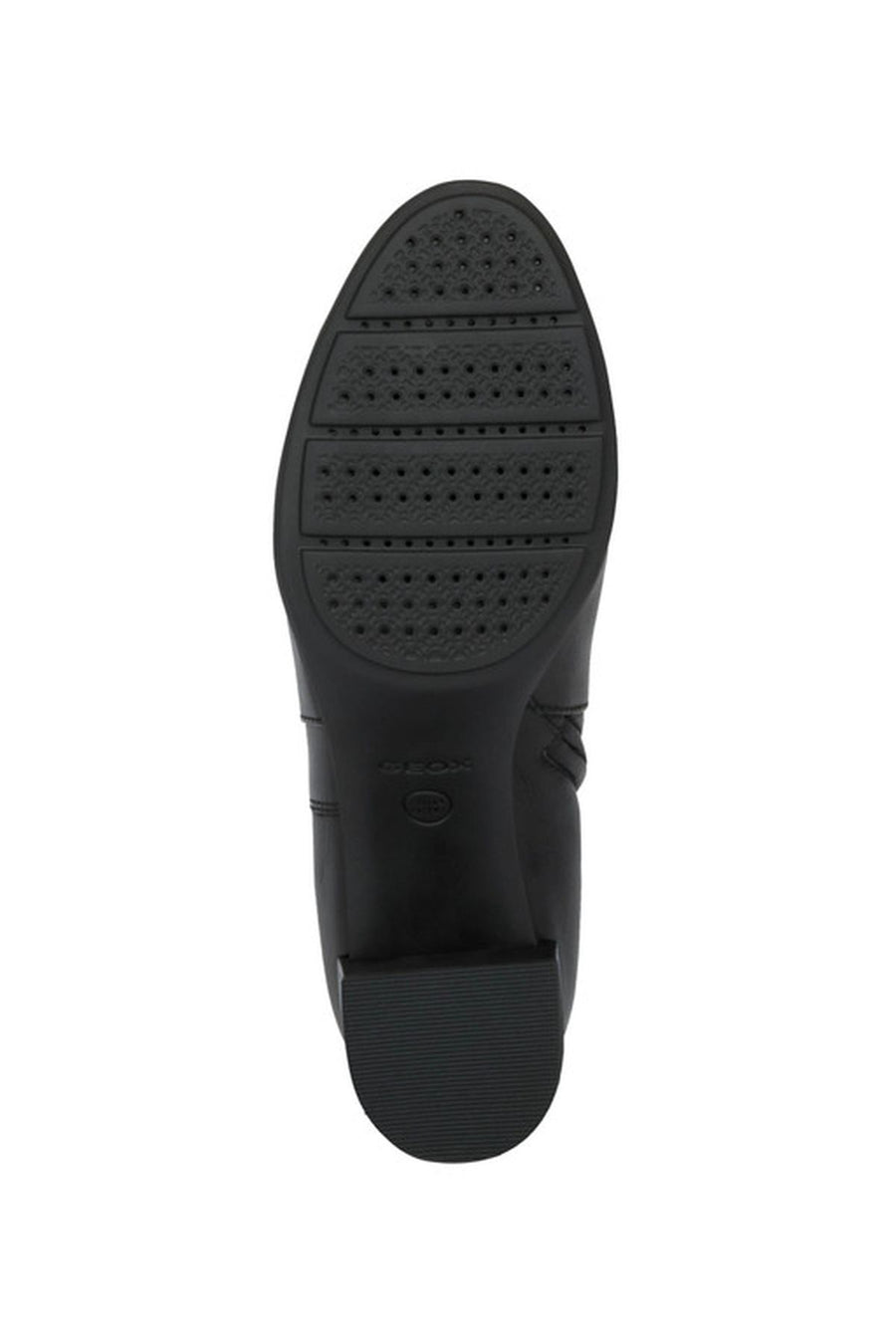 Geox Women's Black New Annya Mid Leather Heeled Boots