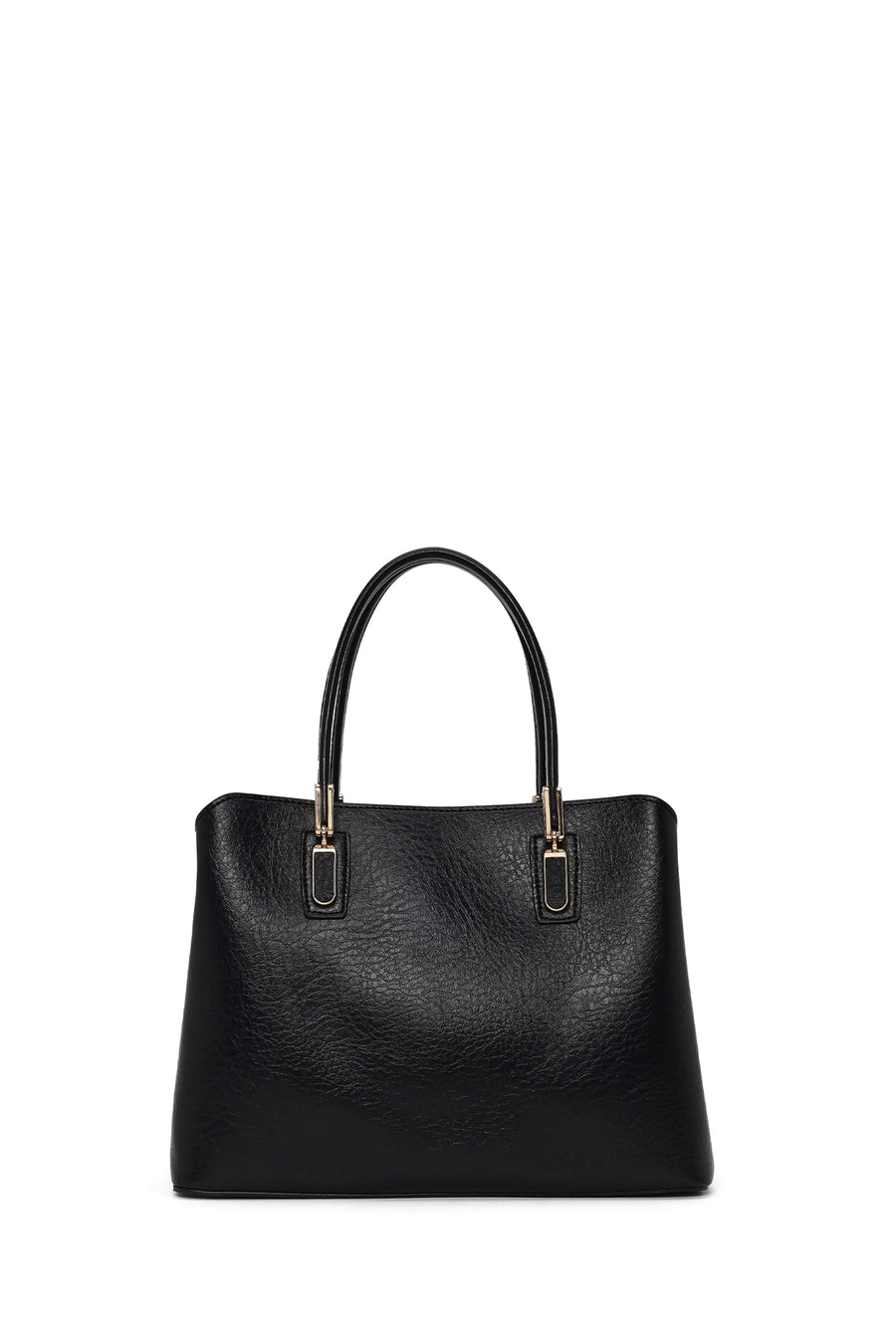 Woman Black Classic Shoulder Bag with Long Strap