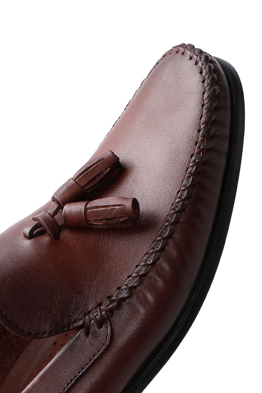 Men's Brown Leather Tasseled Classic Loafer