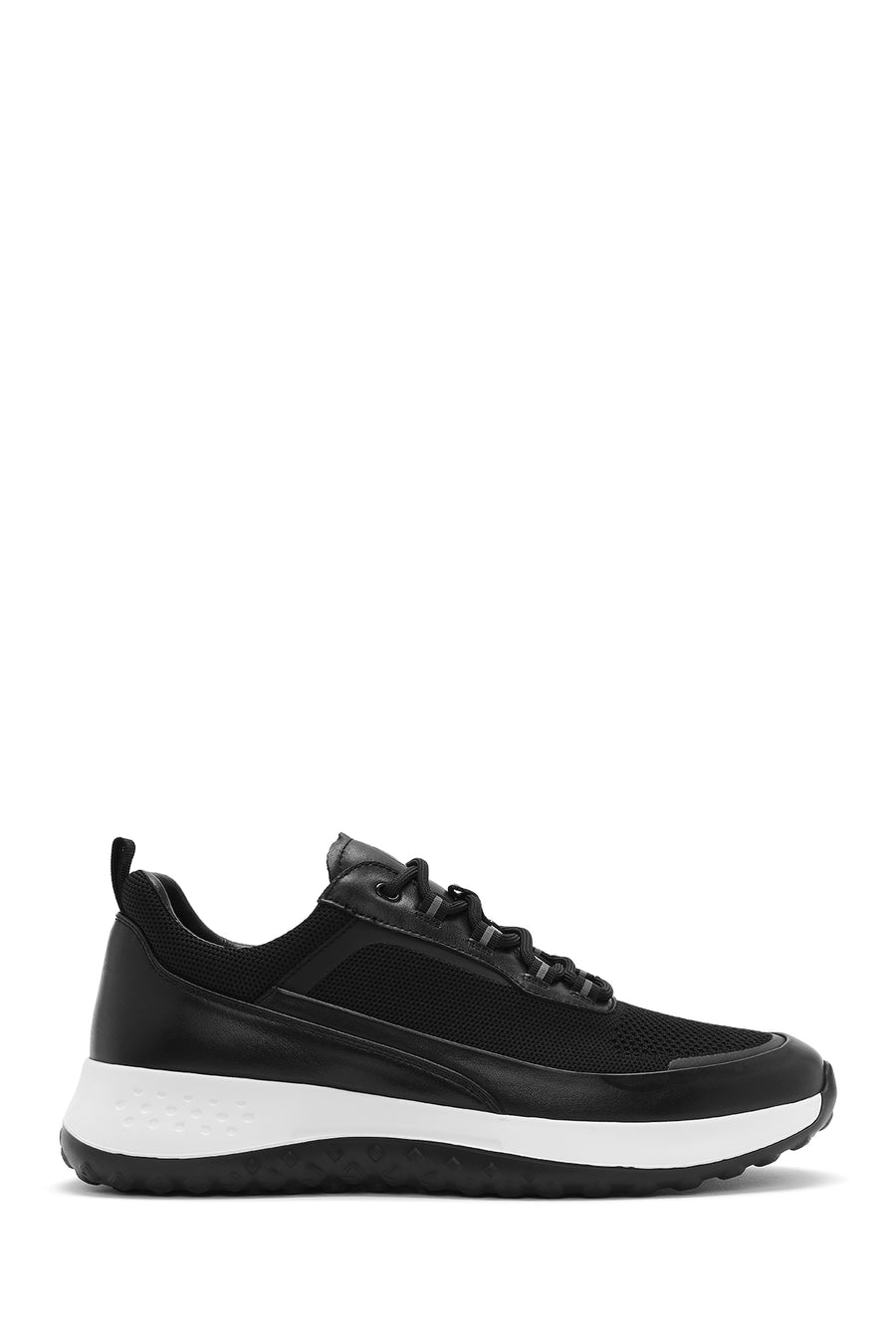 Erkek Siyah Bağcıklı Kalın Tabanlı Sneaker 25SFD692614 | Derimod