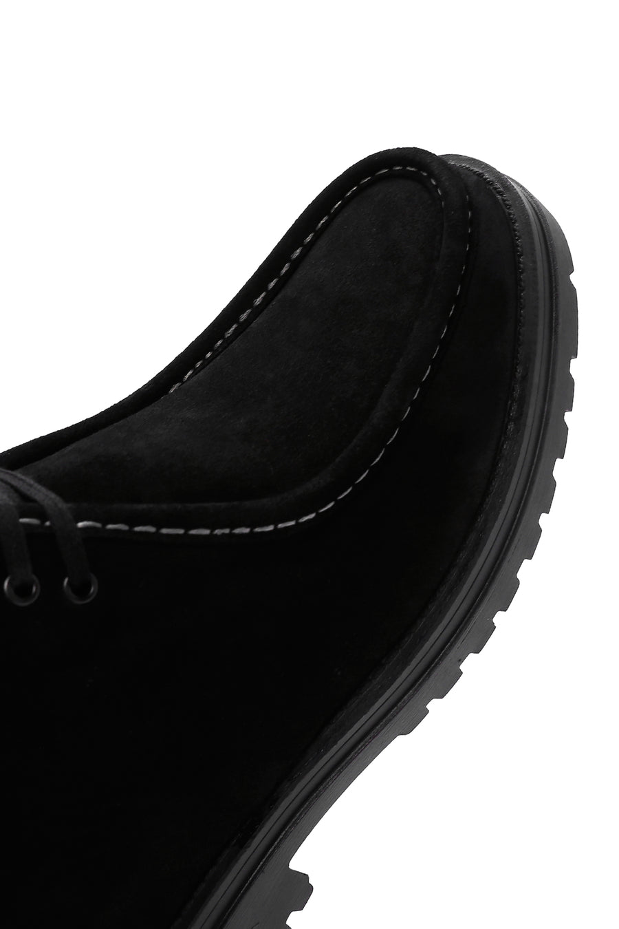 Men's Black Zippered Suede Leather Boots