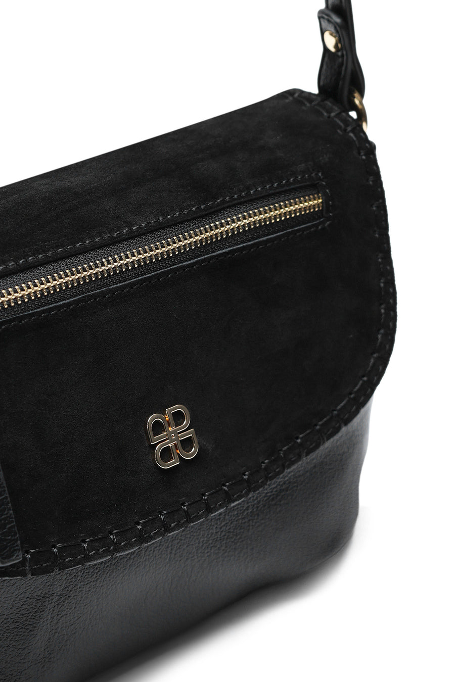 Women's Black Long Strap Crossbody Bag