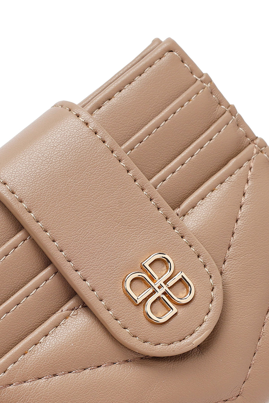 Woman Mink Quilted Card Holder