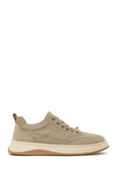 Erkek Bej Bağcıklı Kumaş Sneaker | Derimod