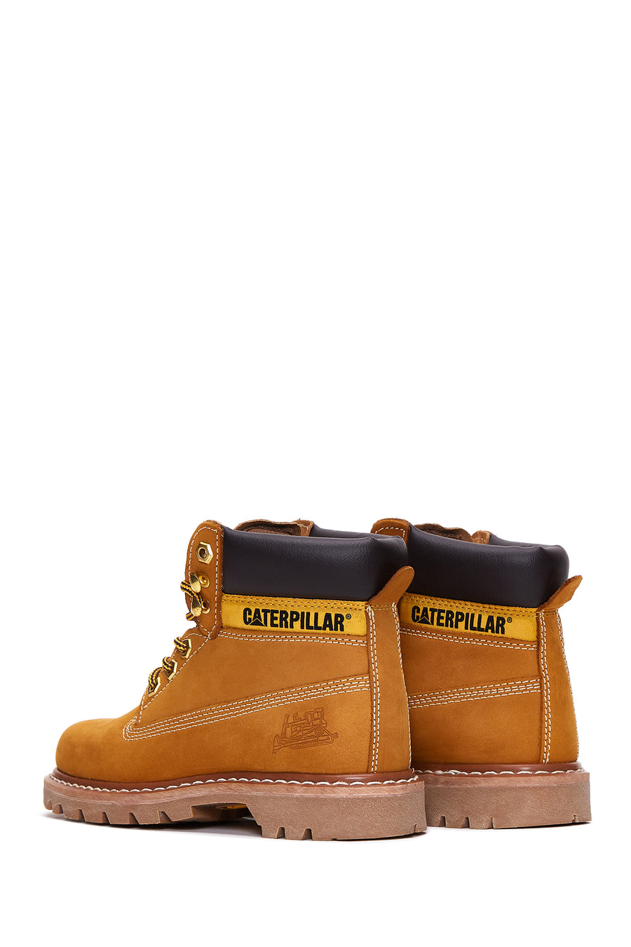 Caterpillar Women's Yellow Nubuck Leather Colorado Boots