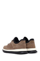 Male Mink Lace-up Thick-soled Nubuck Leather Casual Sneaker | Derimod