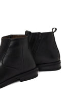 Derimod Black Male Black Zip Closure Leather Boots | Derimod