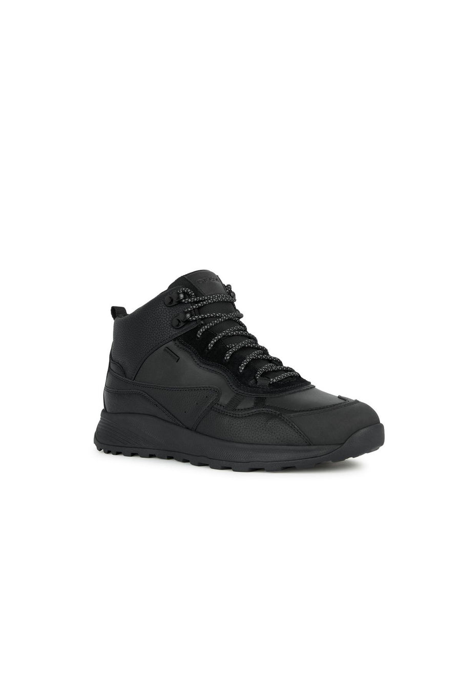 Geox Men's Black Terrestre Laced Leather Boots