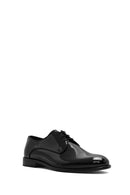 Men's Black Laced Patent Leather Classic Shoes | Derimod