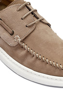 Men's Beige Lace-Up Nubuck Leather Casual Shoes | Derimod