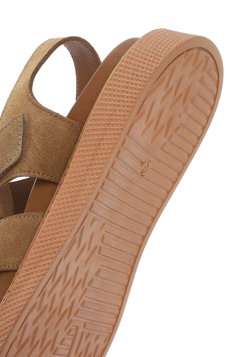 Women's Tan Suede Leather Sandals