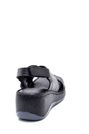 Women's Comfort Wedge Heel Leather Sandals | Derimod