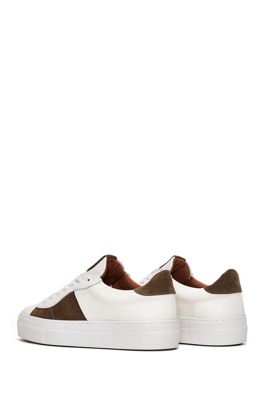 Women's Beige Leather Sneaker