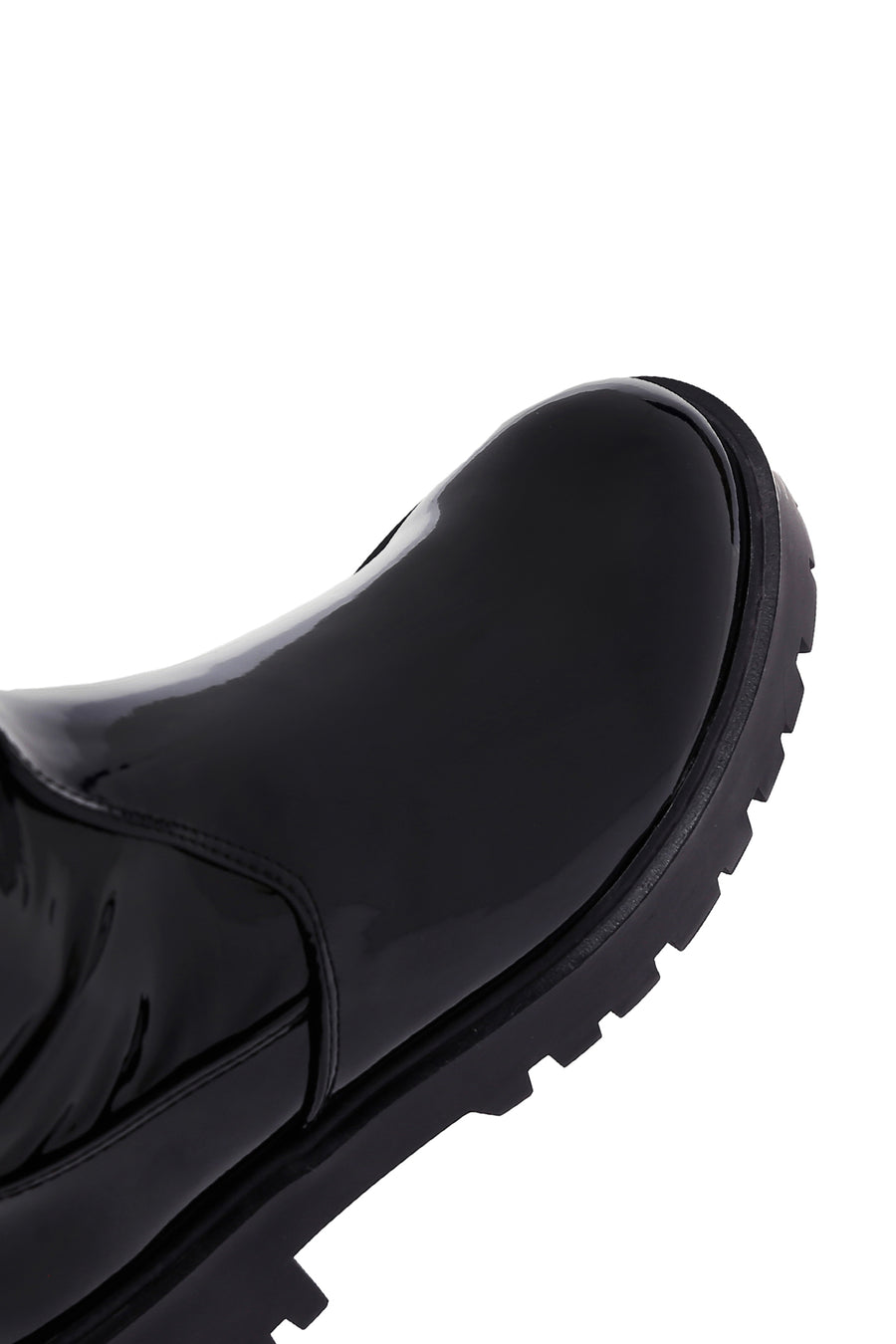 Women's Black Laptop Thick Soled Zippered Casual Boots