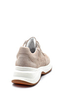 Women's Suede Leather Sneaker | Derimod