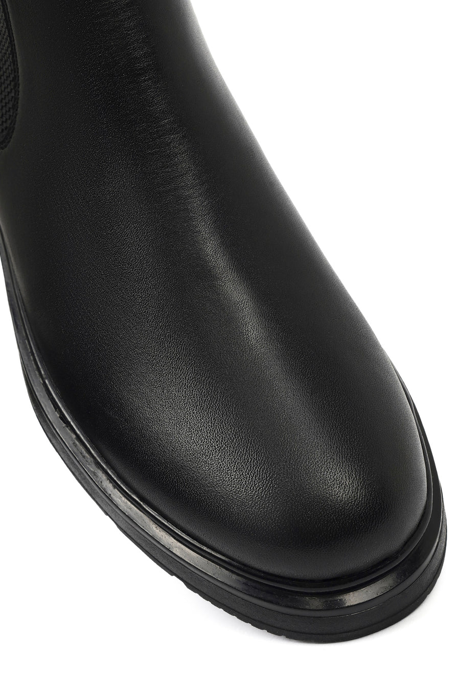 Men's Black Leather Chelsea Boots