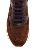 Men's Leather Suede Sneaker | Derimod