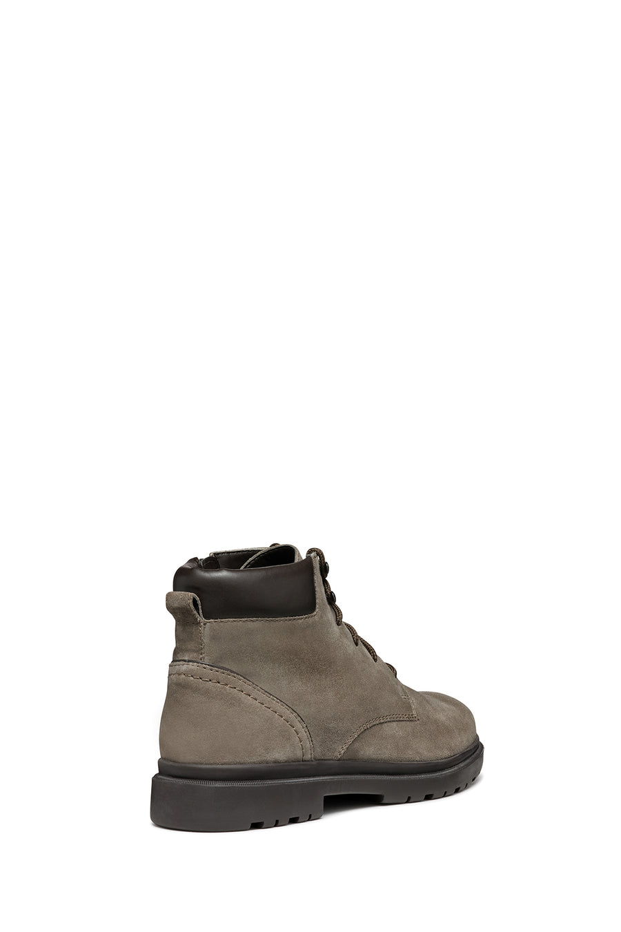Geox Men's Mink Spherica Ec1d Lace-Up Suede Leather Combat Boots