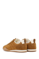 Women's Tan Lace-up Leather Sneaker | Derimod