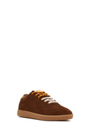 Derimod Studio Women's Brown Lace-up Suede Sneaker | Derimod