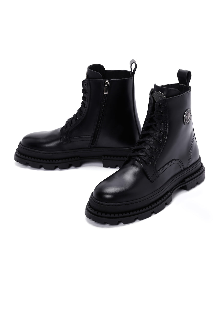 Harley Davidson Men's Black Asrid Exc Leather Boots