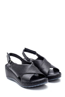Women's Comfort Wedge Heel Leather Sandals | Derimod