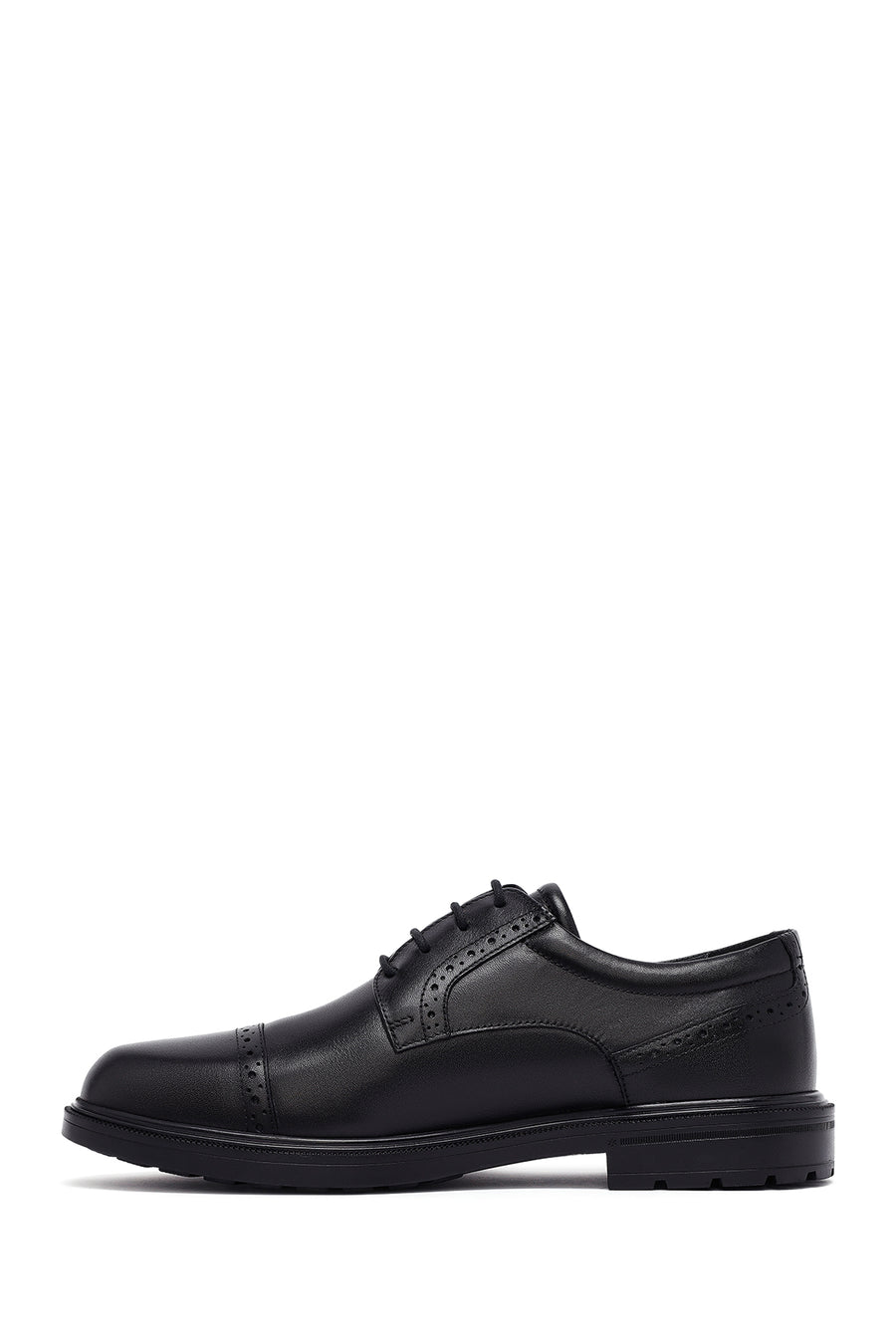 Men's Black Lace Up Leather Casual Shoes