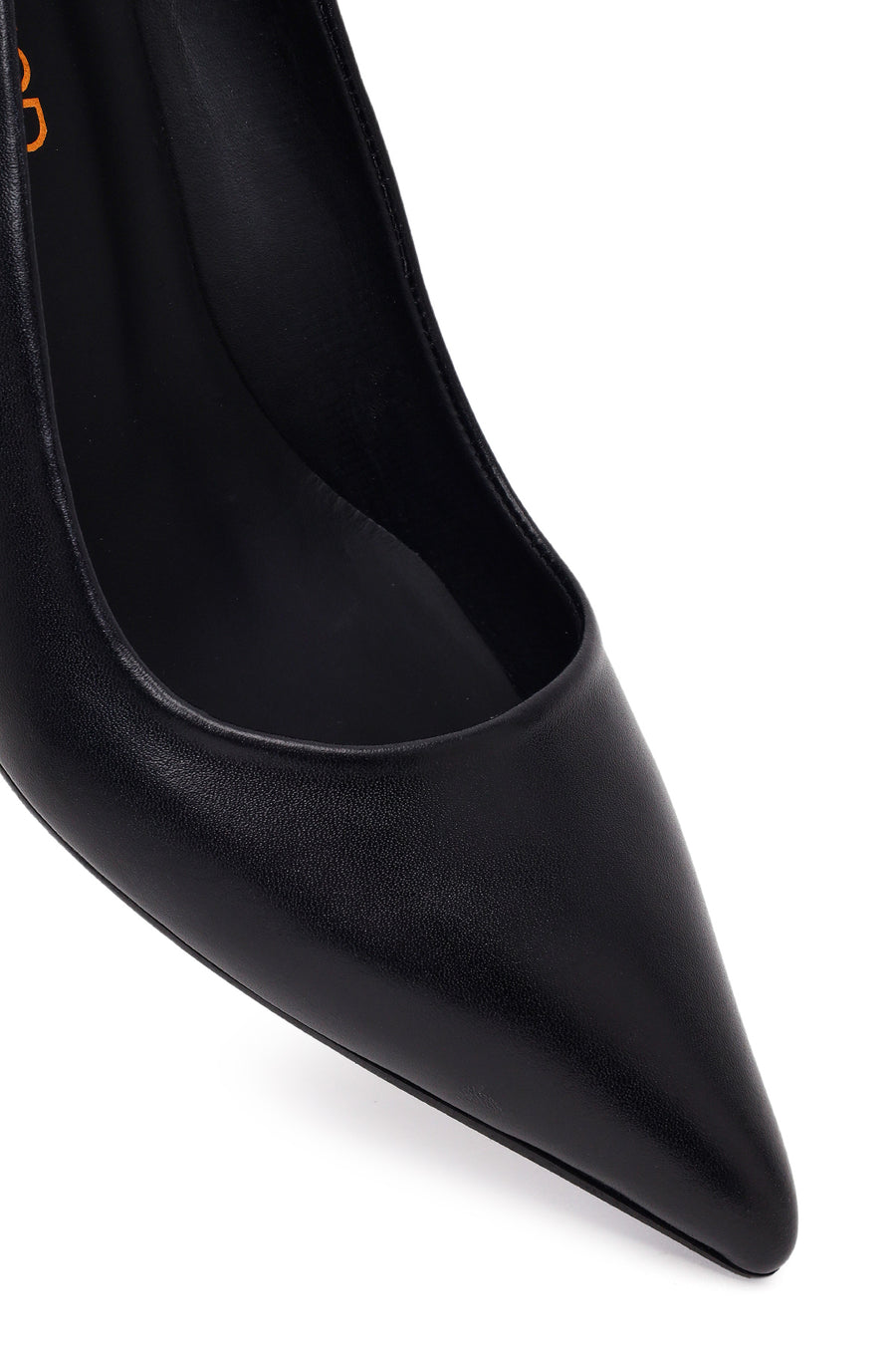 Kadın Siyah İnce Topuklu Deri Stiletto